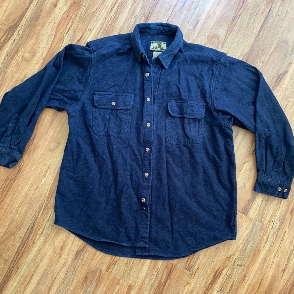Thick button down work shirt